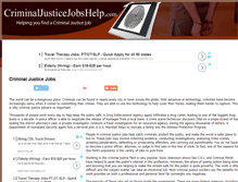 Tablet Screenshot of criminaljusticejobshelp.com